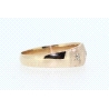 ANILLO LISO  CON 0,15CT EN BRILLANTES