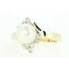 ANILLO CON PERLA Y 0,25CT EN BRILLANTES