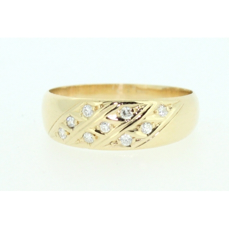 ANILLO EN ORO CON 0,18CT EN BRILLANTES