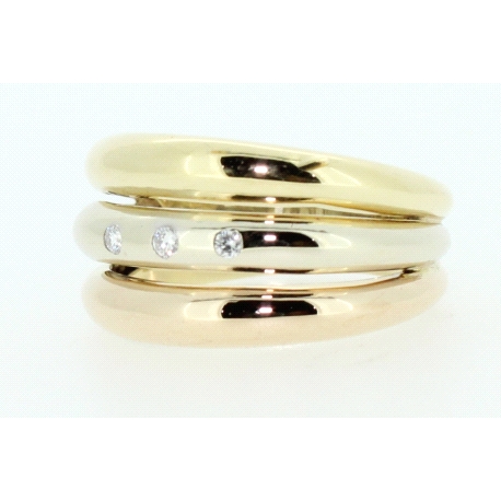 ANILLO EN ORO CON 0,06CT EN BRILLANTES