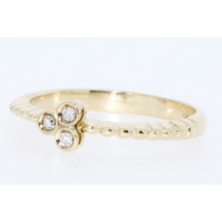 ANILLO EN ORO CON 0,03CT. EN BRILLATES