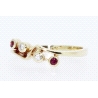 ANILLO EN ORO CON BRILLANTES Y RUBIES