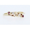 ANILLO EN ORO CON BRILLANTES Y RUBIES