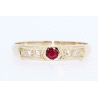 ANILLO EN ORO CON BRILLANTES Y RUBIES