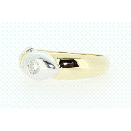 ANILLO CON BRILLANTE DE 0,12CT