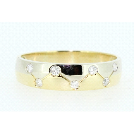 ANILLO EN ORO CON 0,20CT EN BRILLANTES