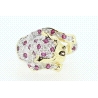 ANILLO CON 0,20CT EN RUBIES Y DIAMANTES