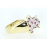 ANILLO CON 0,20CT EN RUBIES Y DIAMANTES