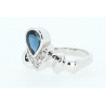 ANILLO CON ZAFIRO DE 0,85CT Y BRILLANTES