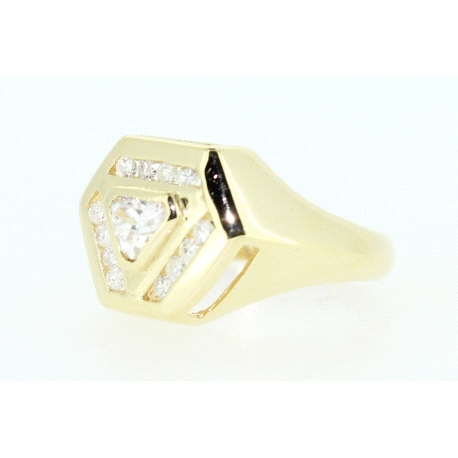 ANILLO EN ORO CON 0,18CT EN BRILLANTES