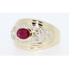 ANILLO EN ORO CON RUBI DE 0,40CT.