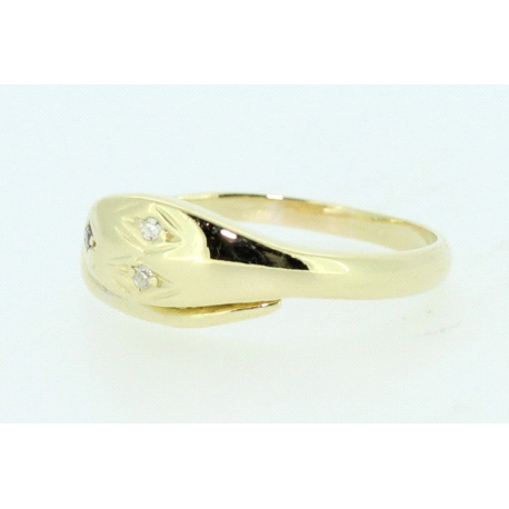 ANILLO EN ORO CON 0,02CT EN BRILLANTES