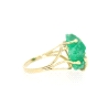 ANILLO EN ORO CON AGATA VERDE