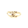 ANILLO 'HERRADURAS' EN ORO CON CIRCONITAS Y RUBIES