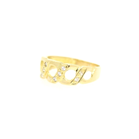 ANILLO EN ORO CON CIRCONITAS