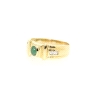 ANILLO EN ORO CON CUARZO VERDE Y CIRCONITAS