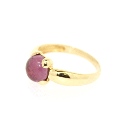 ANILLO EN ORO CON CUARZO ROSADO