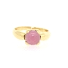 ANILLO EN ORO CON CUARZO ROSADO