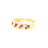 ANILLO EN ORO CON RUBIES Y CIRCONITAS