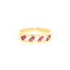 ANILLO EN ORO CON RUBIES Y CIRCONITAS