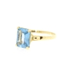 ANILLO EN ORO CON TOPACIO AZUL