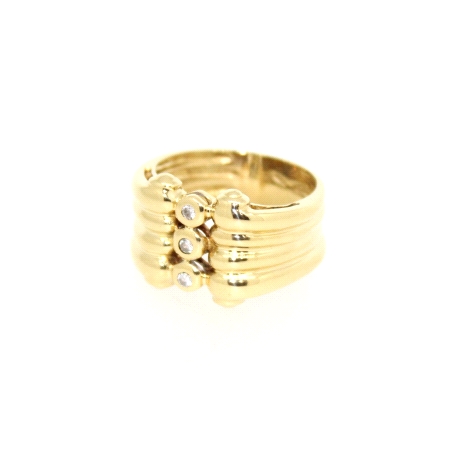 ANILLO EN ORO CON CIRCONITAS