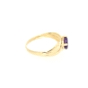 ANILLO EN ORO CON AMATISTA