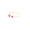 ANILLO EN ORO CON RUBIES Y CIRCONITAS