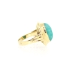 ANILLO EN ORO CON AMAZONITA VERDE