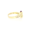 ANILLO EN ORO CON CIRCONITAS Y RUBIES