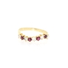 ANILLO EN ORO CON RUBIES Y CIRCONITAS