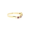 ANILLO EN ORO CON RUBIES Y CIRCONITAS