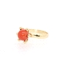 ANILLO EN ORO DE 14 KT CON CORAL