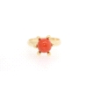 ANILLO EN ORO DE 14 KT CON CORAL