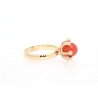 ANILLO EN ORO DE 14 KT CON CORAL