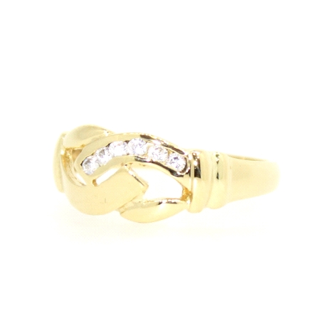 ANILLO EN ORO CON CIRCONITAS