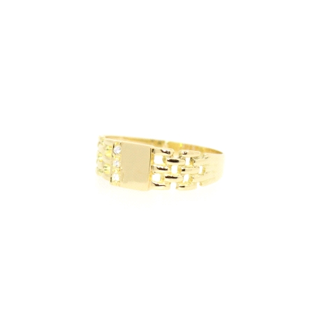 ANILLO EN ORO DE 18 KT CON CIRCONITAS