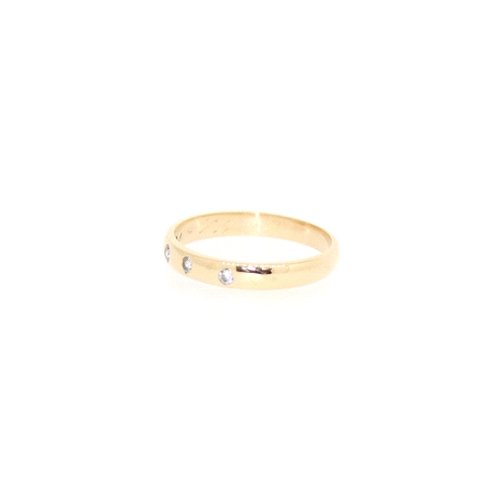 ANILLO EN ORO DE 18 KT CON CIRCONITAS