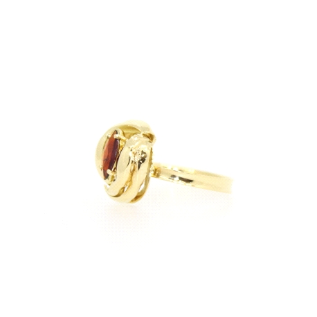 ANILLO EN ORO CON TURMALINA MARRON