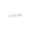 ANILLO EN ORO DE 14 KT CON TURQUESA