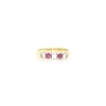 ANILLO EN ORO CON RUBIES Y CIRCONITAS