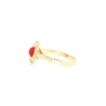 ANILLO EN ORO DE 14 KT CON PIEDRA SINTETICA