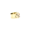 ANILLO EN ORO DE 14 KT CON ONIX Y CORALES