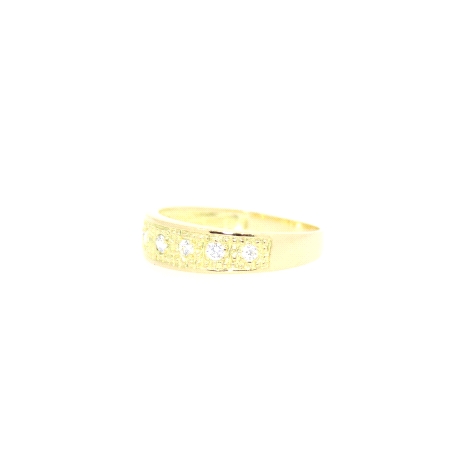 ANILLO EN ORO CON CIRCONITAS