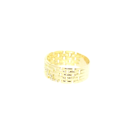 ANILLO EN ORO CON CIRCONITAS