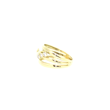 ANILLO EN ORO CON CIRCONITAS