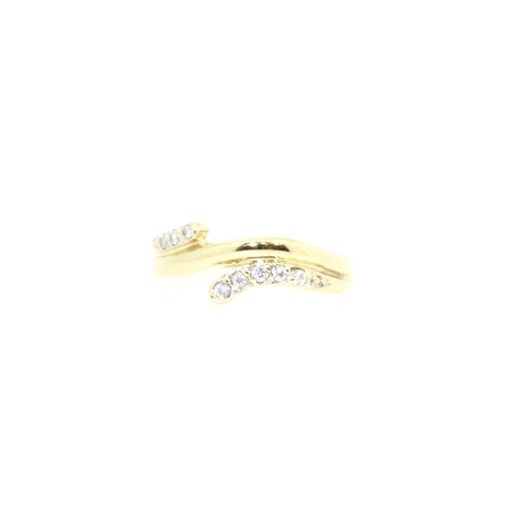 ANILLO EN ORO DE 14 KT CON CIRCONITAS