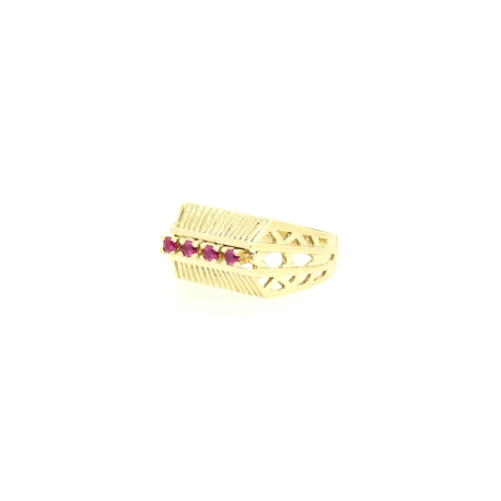 ANILLO EN ORO CON RUBIES