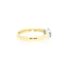 ANILLO EN ORO CON TOPACIO AZUL