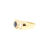 ANILLO EN ORO CON ZAFIRO Y CIRCONITAS